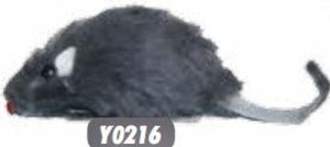 mysz dla kota z grzechotką ciemna
