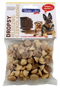 dropsy dla psa mleczno-czekoladowe 75g zaw. dako art