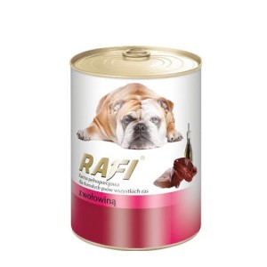 rafi dla psa wołowina 400g pasztet