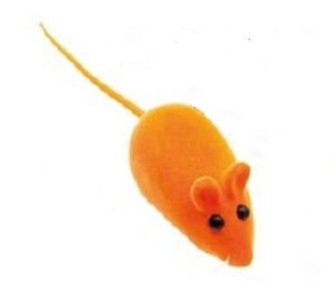 mysz piszcząca 6cm dla kota
