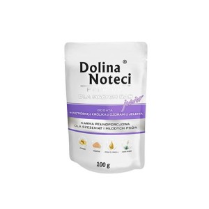 dolina noteci małe rasy junior wątróbka z królika i ozory z jelenia 100g