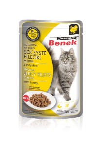 benek saszetka dla kotów fileciki z indykiem 100g