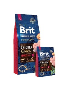 brit premium by nature adult L 15kg