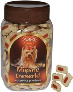mięsne treserki wołowina ryż 300g