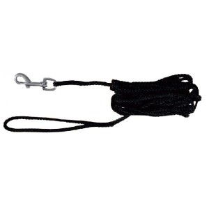 smycz treningowa linka czarna 15m