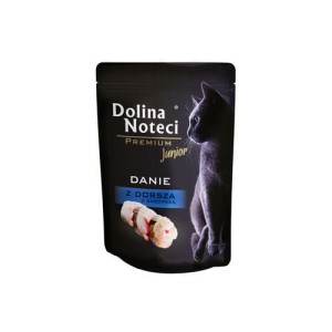 dolina noteci danie dla kota dorsz z sardynką junior 85g