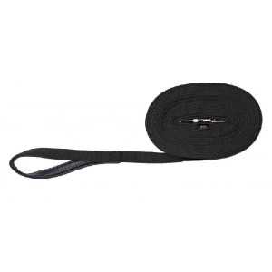 smycz treningowa taśma czarna 15m/2cm