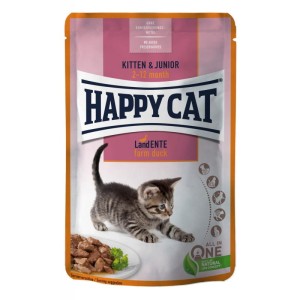 happy cat saszetka kitten kaczka 85g