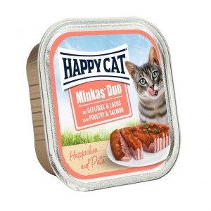 happy cat szalka kurczak i łosoś 100g