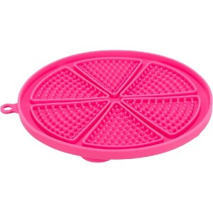taca na przysmaki różowa silikon 18cm