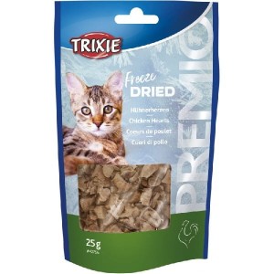 premio freeze dried liofilizowane serca z kurczaka dla kota 25g