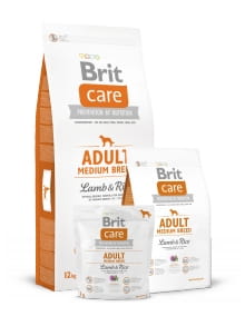 brit care adult medium hypo lamb 1kg