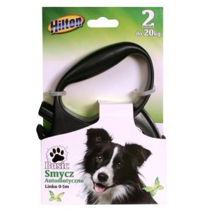 hilton smycz automatyczna 5m do 20kg czarna