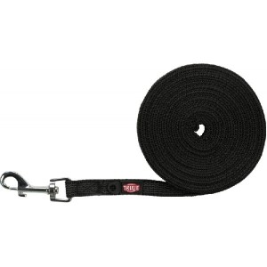 smycz treningowa taśma czarna gumowana 5m/1.5cm