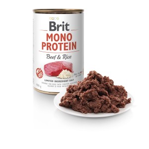 brit mono protein wołowina i ryż 400g pies