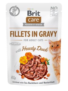 brit care fillets in gravy duck dla kota 85g
