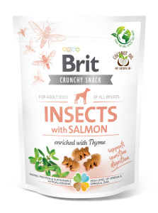 brit crunchy cracker insect & salmon 200g