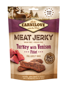 carnilove jerky indyk z dziczyzną fillet 100g