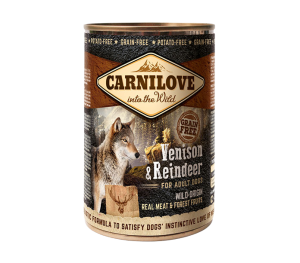 carnilove dog 400g dziczyzna renifer puszka