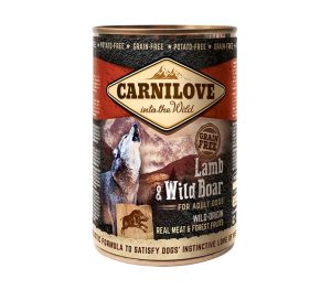 carnilove dog 400g jagnięcina dzik puszka NEW