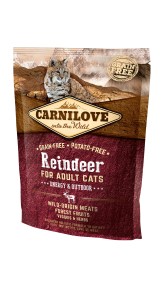 carnilove cat 400g renifer i dzik energy & outdoor