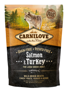 carnilove dog 12kg łosoś indyk adult large