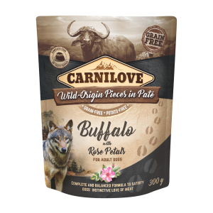 carnilove dog 300g bawół i płatki róży saszetka
