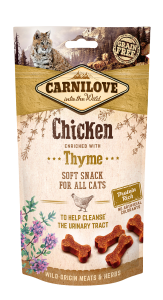 carnilove przysmaki dla kotów soft kurczak z tymiankiem 50g