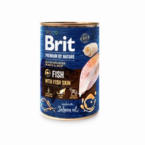 brit premium by nature 400g ryba ze skórami z ryb