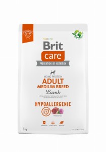 brit care adult medium lamb hypo 3kg
