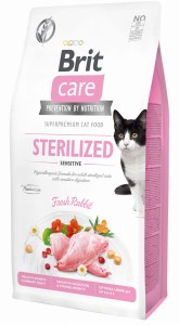 brit care cat sterilised sensitive królik 400g