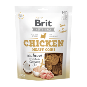 brit jerky chicken insekt coins 80g