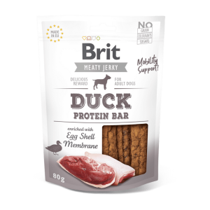 brit jerky duck protein bar 80g