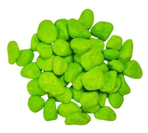 żwirek do akwarium zielony 1.5cm 0.5kg