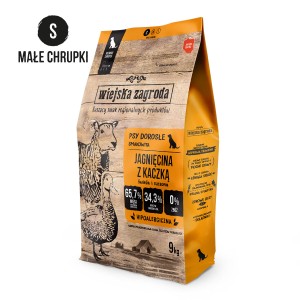 wiejska zagroda jagnięcina z kaczką małe chrupki 9kg