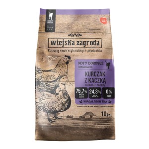 wiejska zagroda dla kota kurczak z kaczką 10kg
