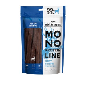 wiejska zagroda przysmaki MONO jeleń strips 100g