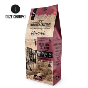 wiejska zagroda wołowina z dzikiem L 20kg