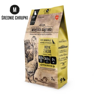 wiejska zagroda indyk z gęsią 2kg