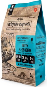 wiejska zagroda dla kota indyk z łososiem 5kg