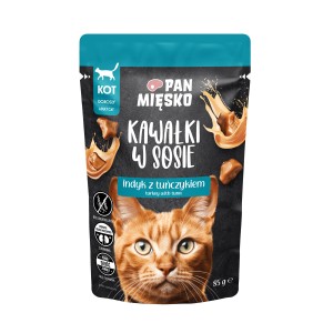 pan mięsko 85g indyk z tuńczykiem saszetka dla kota