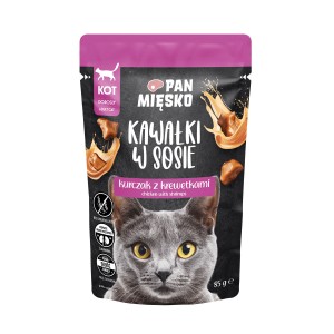pan mięsko 85g kurczak z krewetkami saszetka dla kota