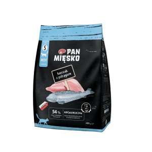 pan mięsko 400g kurczak z pstrągiem dla kota sucha karma