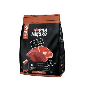 pan mięsko 400g wołowina z jeleniem dla kota sucha karma
