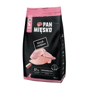 pan mięsko kurczak z królikiem kitten 1.6kg kot