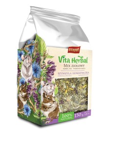 vita herbal mix ziołowy dla szynszyli i koszatniczak 150g