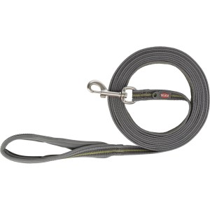 smycz treningowa taśma szaro-oliwkowa gumowana 5m/1.7cm