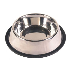 miska metalowa na gumie 0.45l