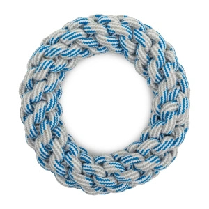 pierścień ze sznura 18cm niebieski
