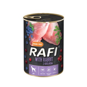 rafi dla psa królik 400g pasztet